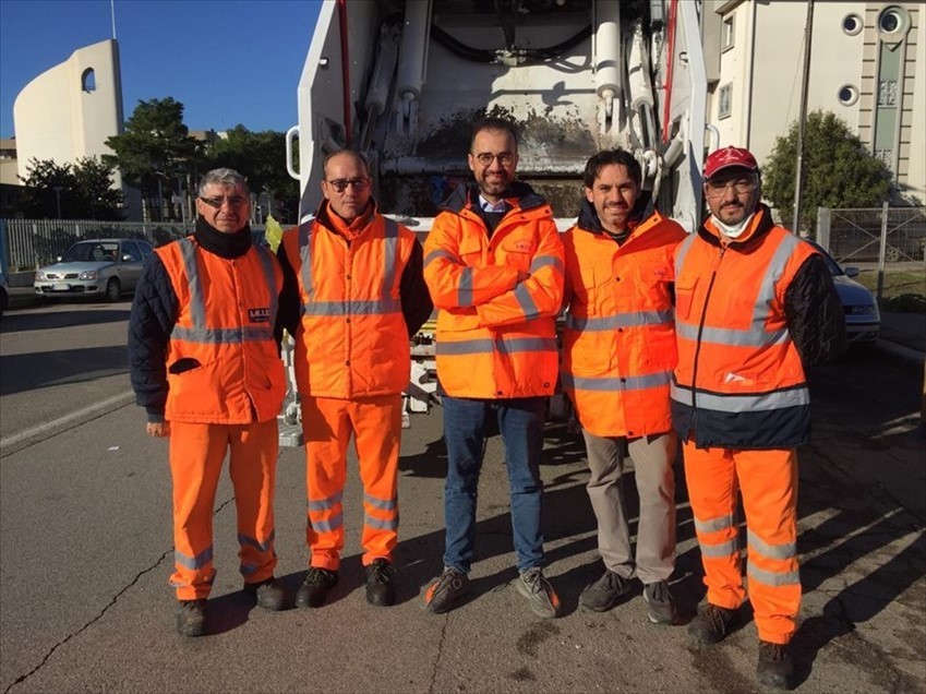 Il presidente Amiu visita l'Autoparco di Taranto