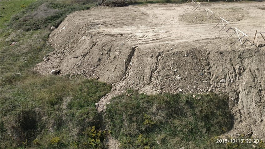 I lavori per la realizzazione della tensostruttura a Castellaneta