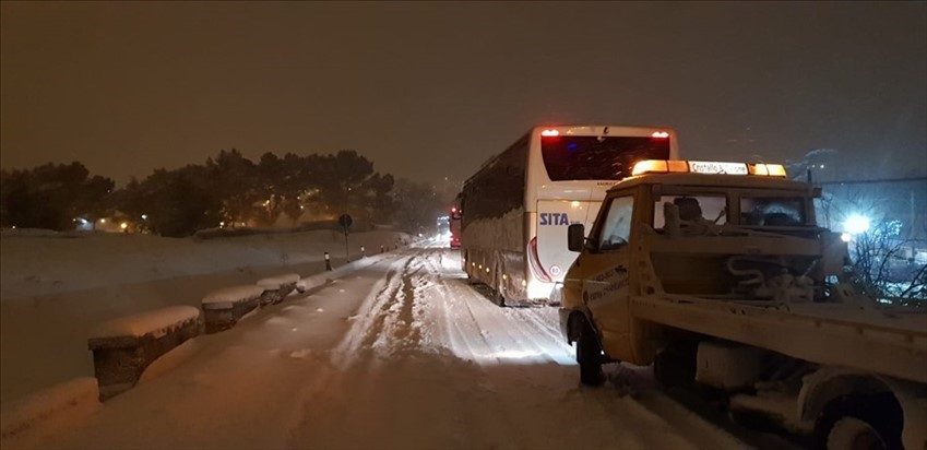 Statale 7 direzione Laterza ieri