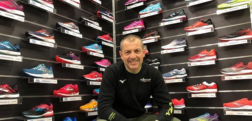 Giambattista Colangelo in un corner di Top Running Giambattista Colangelo in un corner di Top Running