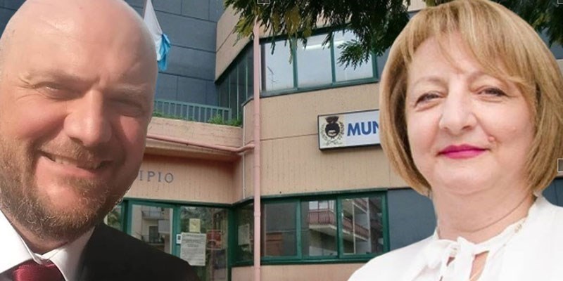 L'assessore allAmbiente Petrera e il sindaco Borracci L'assessore allAmbiente Petrera e il sindaco Borracci