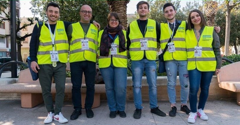 Gli operatori della ditta Consea che si sta occupando del censimento delle TARI