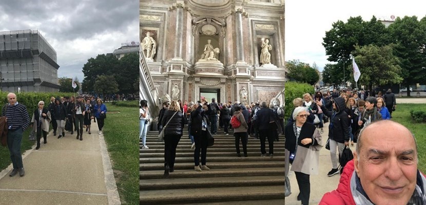 Un gruppo di 100 anziani del centro polivalente di Massafra alla Reggia di Caserta
