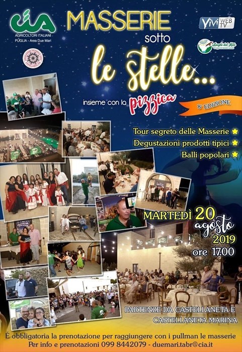 Masserie sotto le stelle: ottava edizione del tour segreto di Cia Puglia