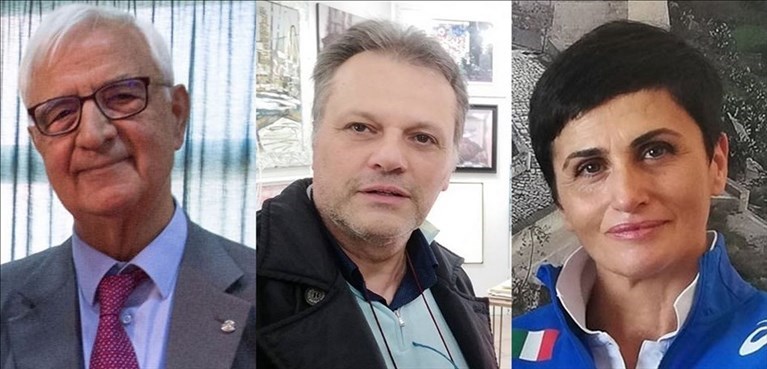 I premiati. Da sinistra: Pietro Mastrangelo, Cosimo Damiano Simone e Luisa Zecchino I premiati. Da sinistra: Pietro Mastrangelo, Cosimo Damiano Simone e Luisa Zecchino