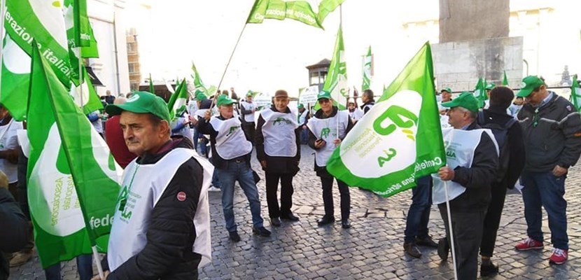 I pensionati CIA in piazza Montecitorio per chiedere l