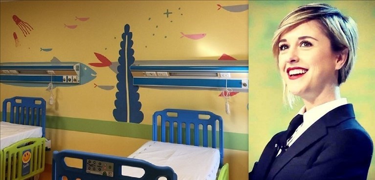 Nadia Toffa e il reparto di oncoematologia pediatrica del Santissima Annunziata di Taranto Nadia Toffa e il reparto di oncoematologia pediatrica del Santissima Annunziata di Taranto