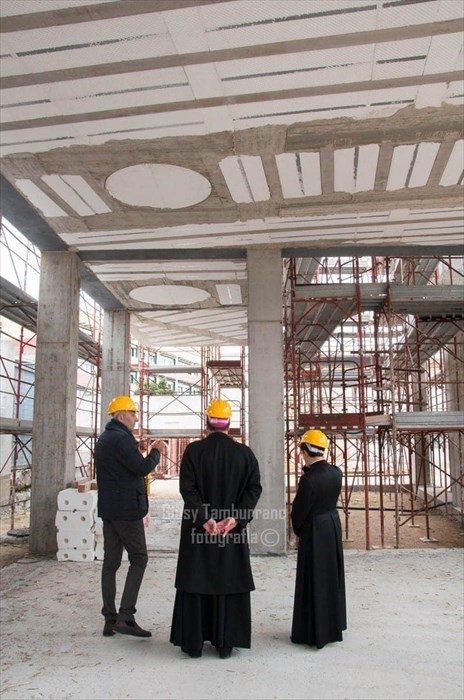 Nuova chiesa di San Leopoldo, sopralluogo del Vescovo