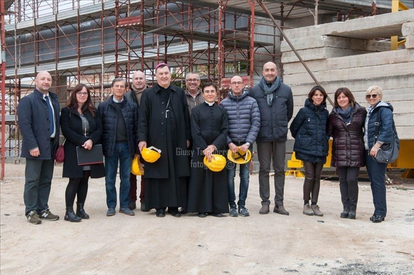 Nuova chiesa di San Leopoldo, sopralluogo del Vescovo