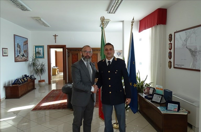 Il questore Giuseppe Bellassai e il dottor Daniele De Girolamo Il questore Giuseppe Bellassai e il dottor Daniele De Girolamo