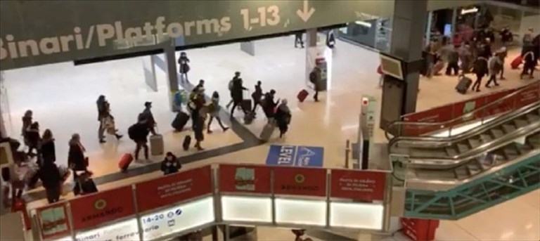 La stazione di Milano, stanotte