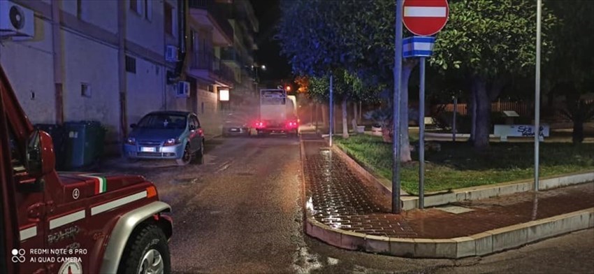 L'intervento di sanificazione