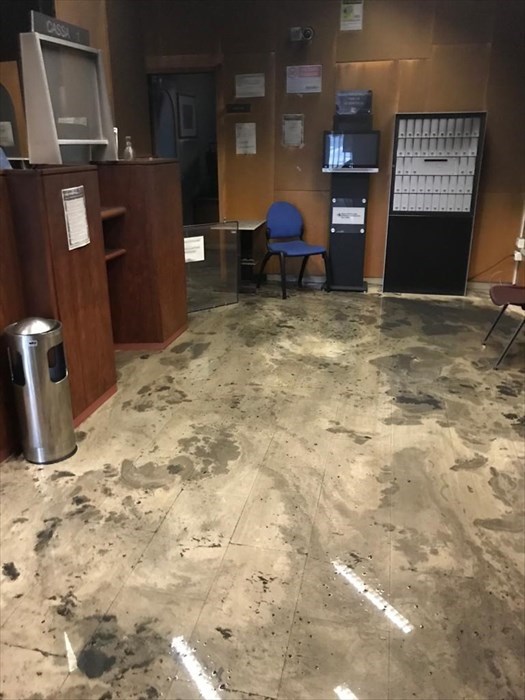 L'interno della filiale