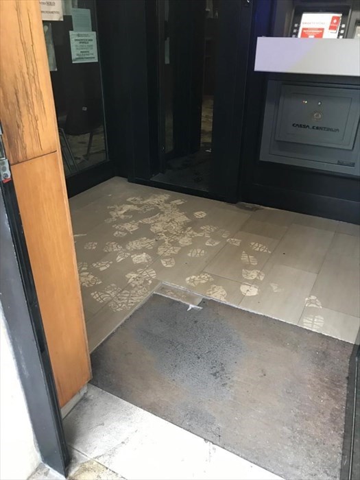 L'interno della filiale