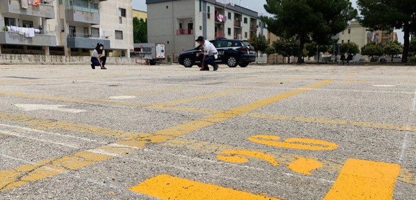 I lavori di misurazione della Polizia Locale