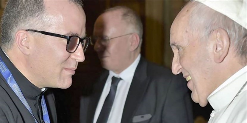 Don Oronzo Marraffa con Papa Francesco Don Oronzo Marraffa con Papa Francesco
