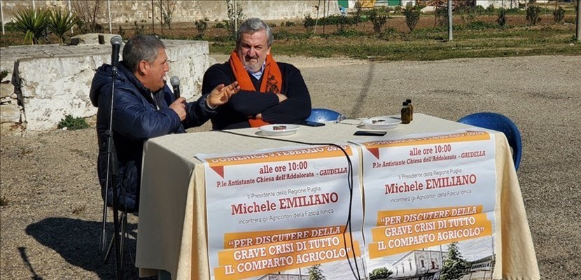 Francesco Tracquilio con Michele Emiliano Francesco Tracquilio con Michele Emiliano