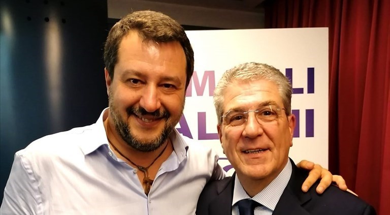 Matteo Salvini e Gianfranco Chiarelli Matteo Salvini e Gianfranco Chiarelli