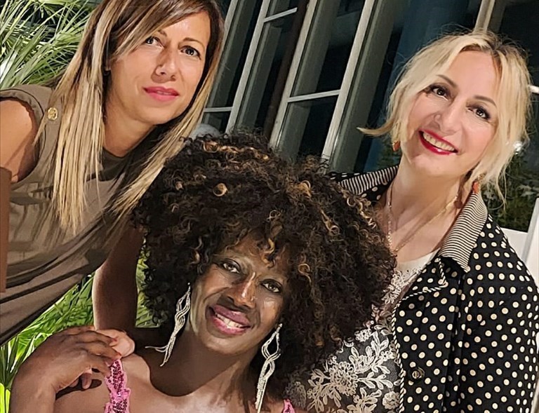 Da sinistra: Rosa Lentini, Renée Sylvie Lubamba e Carmen Clemente Da sinistra: Rosa Lentini, Renée Sylvie Lubamba e Carmen Clemente