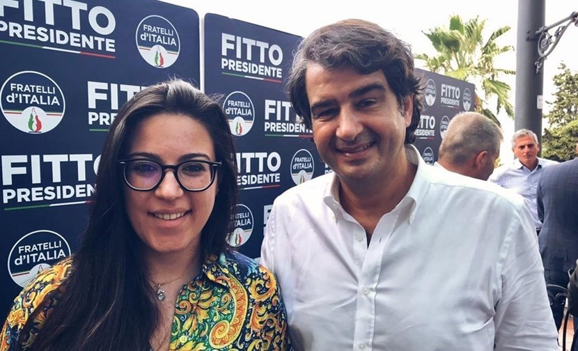 Francesca Arrè e Raffaele Fitto