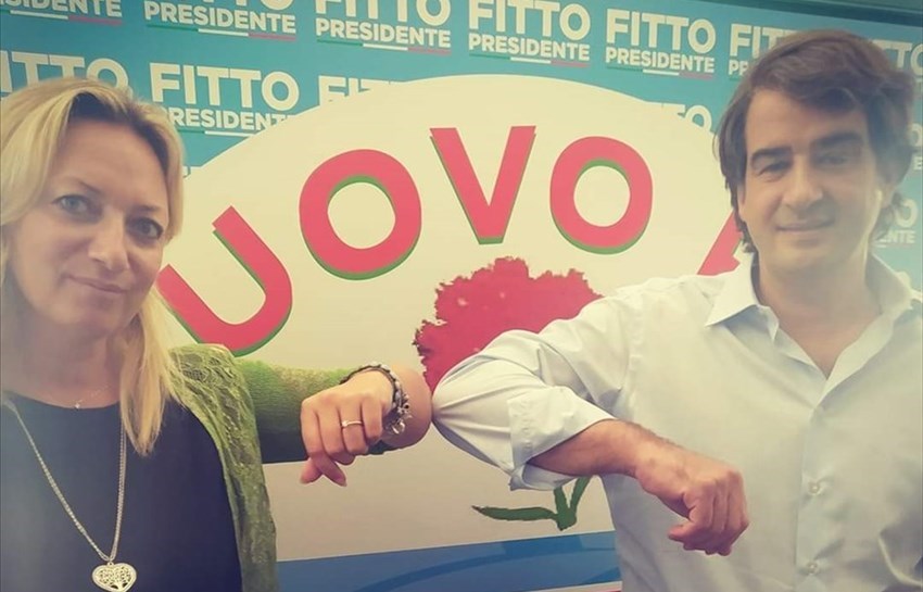 Debora Basile e Raffaele Fitto Debora Basile e Raffaele Fitto