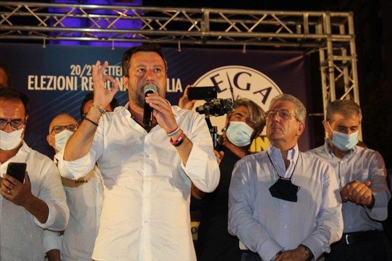Matteo Salvini e Gianfranco Chiarelli Matteo Salvini e Gianfranco Chiarelli
