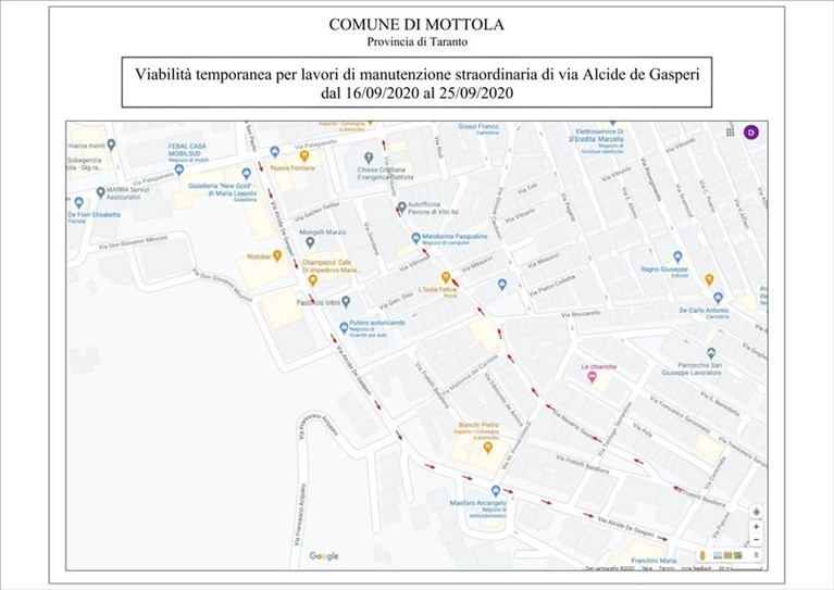 La nuova mappa della viabilità La nuova mappa della viabilità