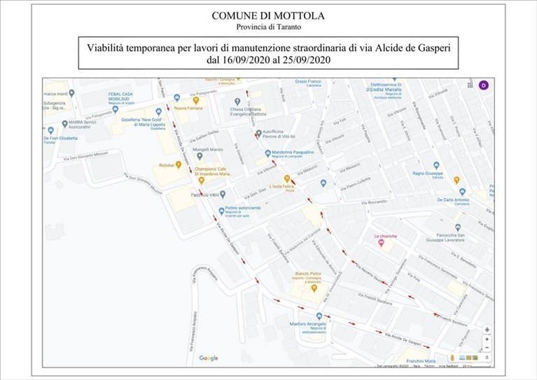 La nuova mappa della viabilità