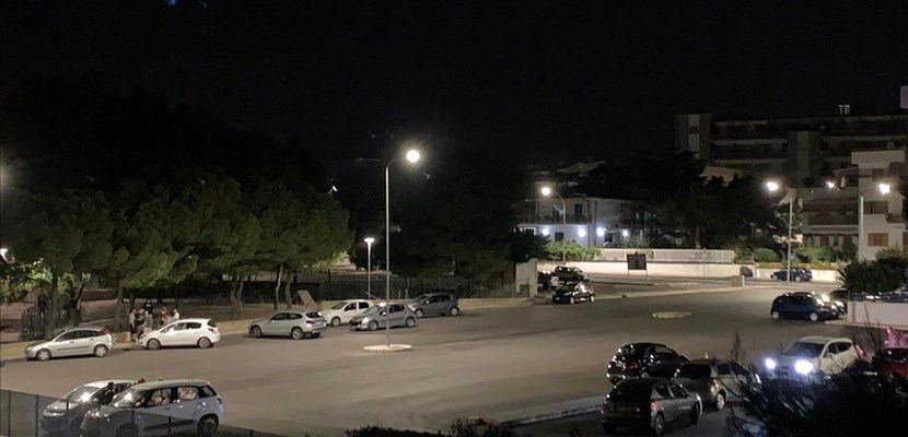 Il quartiere viale Europa di notte Il quartiere viale Europa di notte
