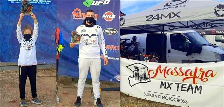 Cristopher Spagnulo e Alessandro formica del "Massafra MX Team"