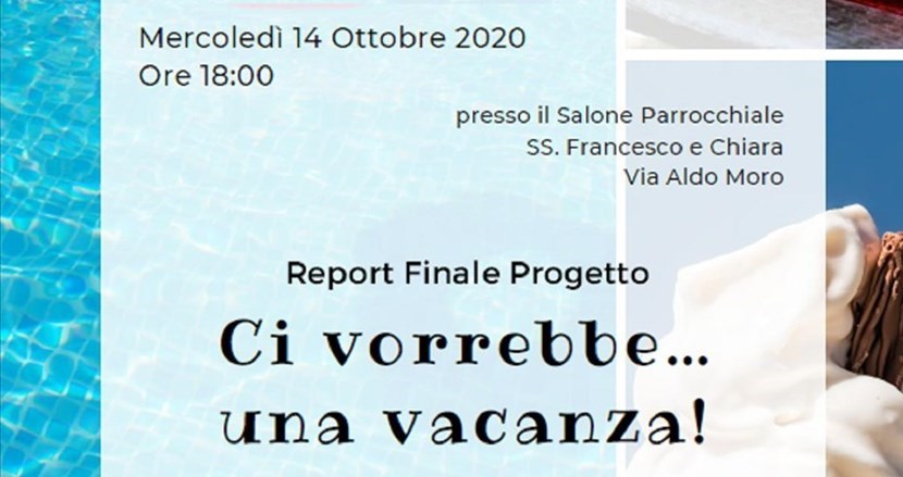 Castellaneta, stasera la presentazione del report finale di "Ci vorrebbe... una vacanza"