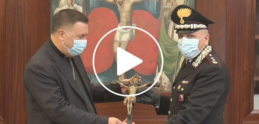 Immagini sacre trafugate in passato: recuperate e consegnate nelle mani del vescovo Maniago