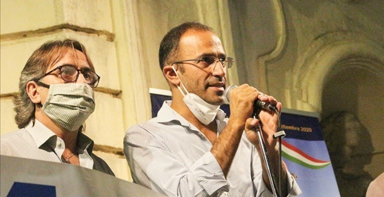 Angelo Cefalo, al suo fianco Agostino Perrone Angelo Cefalo, al suo fianco Agostino Perrone