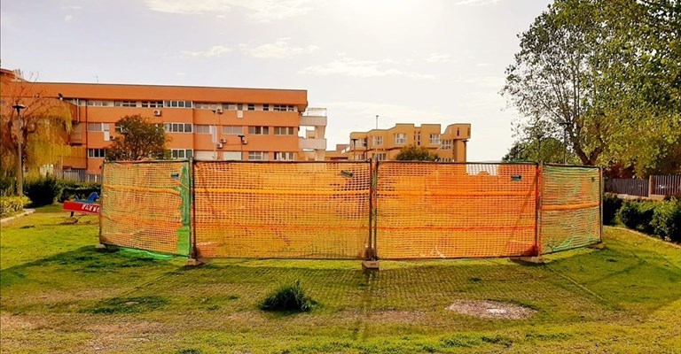 Cantiere dello skatepark a Massafra