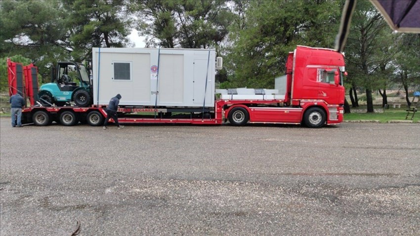 Tenda container con modalità "Drive Through" a Laterza