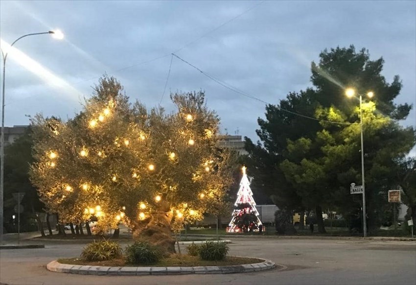 Luminarie natalizie a Palagiano