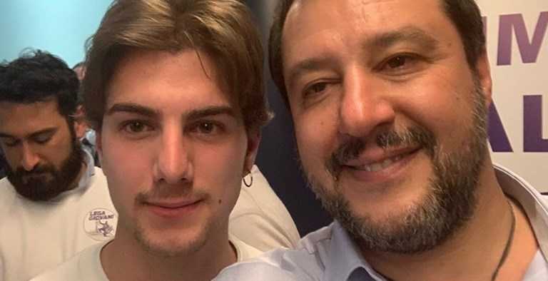 Antonio Vitale e Matteo Salvini Antonio Vitale e Matteo Salvini