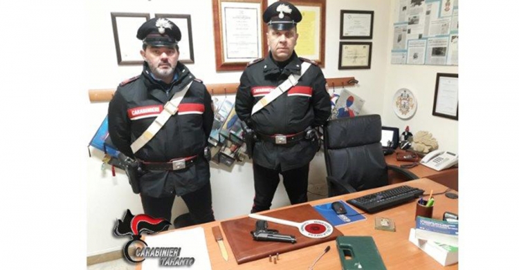 DETENEVA PISTOLA A SALVE MODIFICATA: UNA DENUNCIA A CASTELLANETA DETENEVA PISTOLA A SALVE MODIFICATA: UNA DENUNCIA A CASTELLANETA