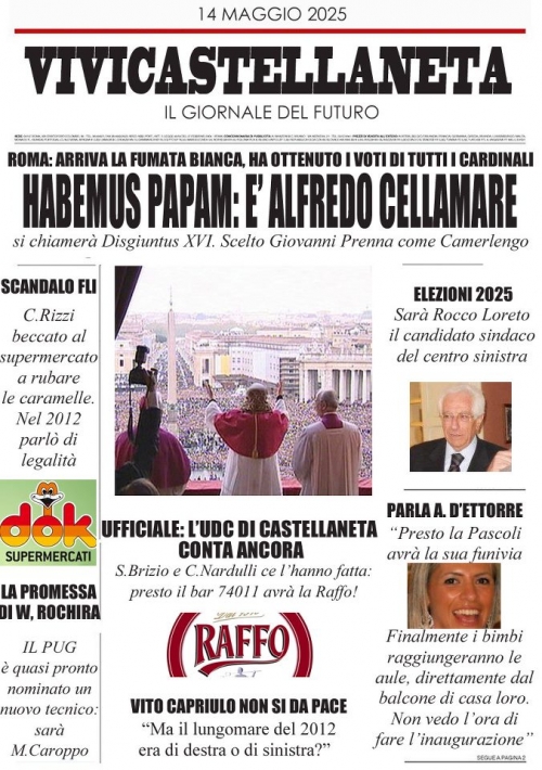 HABEMUS PAPAM: E' ALFREDINO CELLAMARE