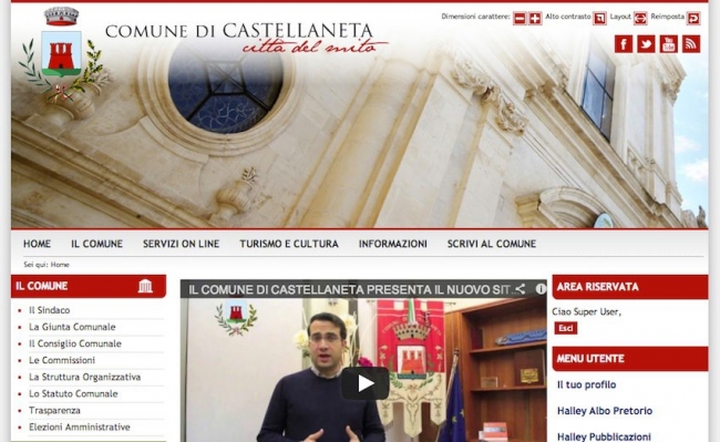 IL COMUNE DI CASTELLANETA PRESENTA IL NUOVO SITO WEB ISTITUZIONALE