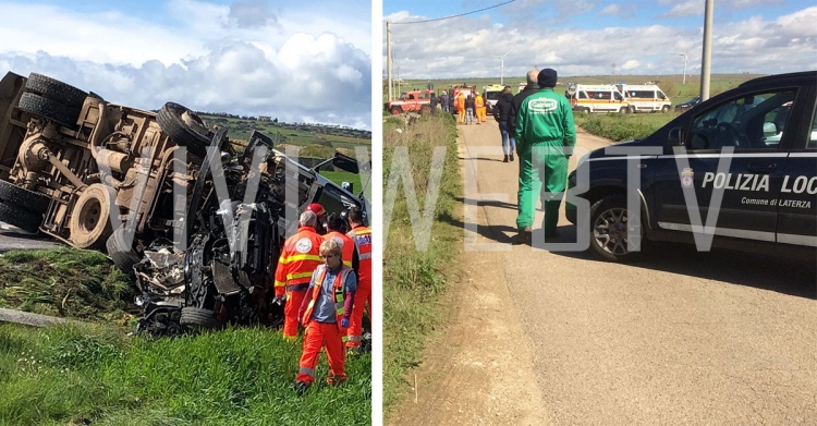 TERRIBILE SCONTRO TRA AUTO E CAMION: TRE MORTI A LATERZA
