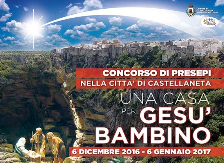 NATALE 2016, ECCO IL CONCORSO DI PRESEPI "UNA CASA PER GESU' BAMBINO"