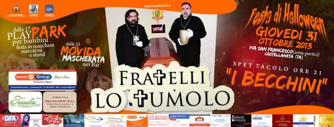 HALLOWEEN:A CASTELLANETA SI FESTEGGIA CON I "LO TUMOLO"