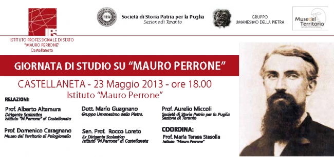 GIORNATA DI STUDIO SU "MAURO PERRONE"