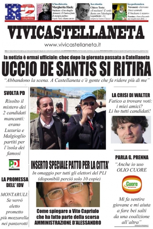 UCCIO DE SANTIS SI RITIRA