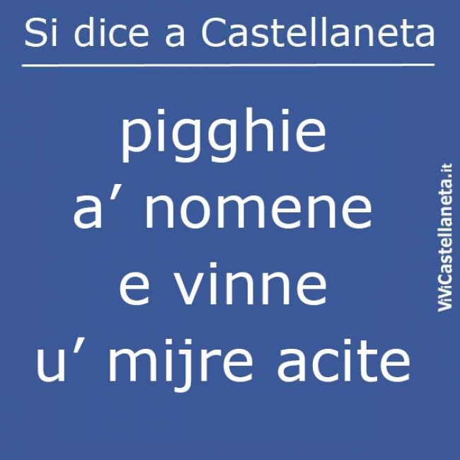 PIGGHIE A' NOMENE...