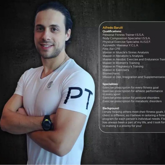 ALFREDO BARULLI: PERSONAL TRAINER A DUBAI