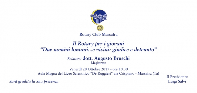 DUE UOMINI LONTANI … E VICINI: GIUDICE E DETENUTO