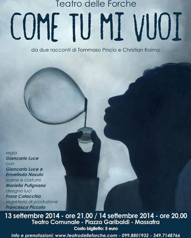 SPETTACOLO TEATRALE "COME TU MI VUOI"