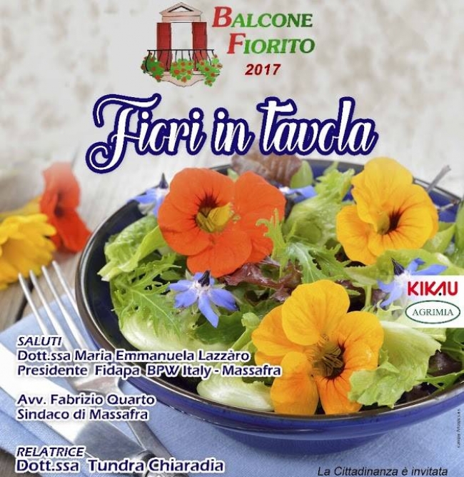 FIDAPA , ECCO I FIORI CHE E' POSSIBILE MANGIARE